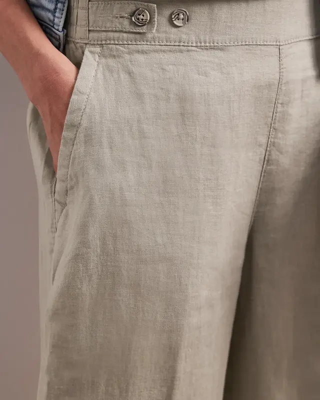 Street One Leinen Hose - Timeless Beige