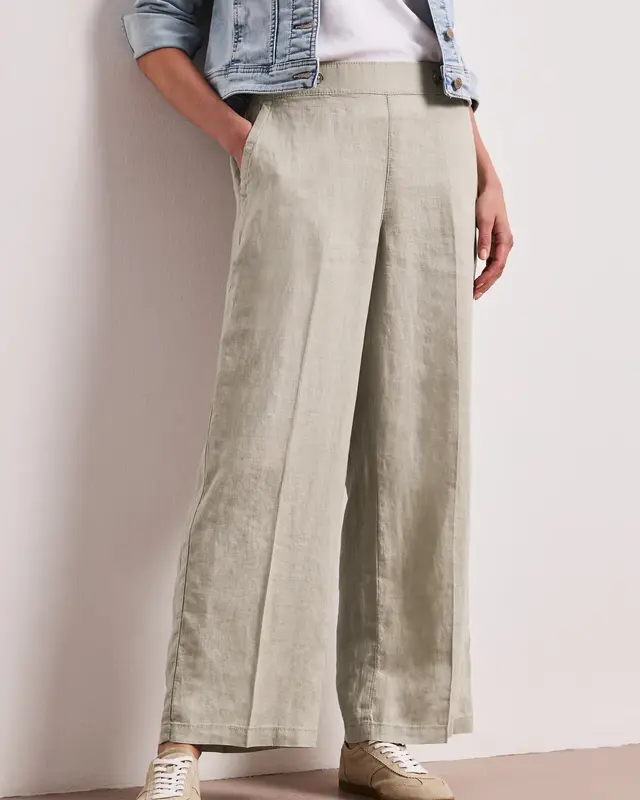 Street One Linen Pants - Timeless Beige