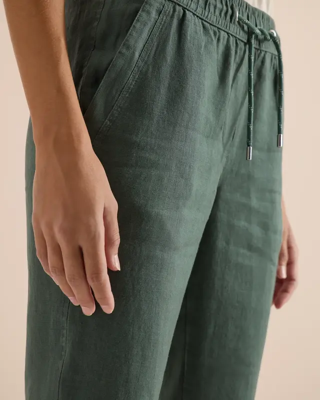 Cecil Leinen Hose Tracey - Just Khaki