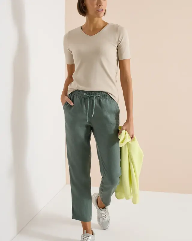 Cecil Linnen Broek Tracey - Just Khaki