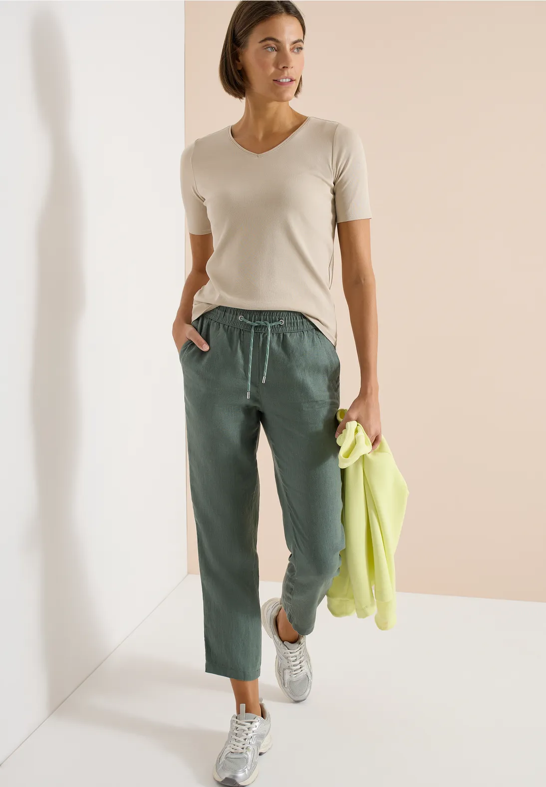 Cecil Linen Pants Tracey - Just Khaki