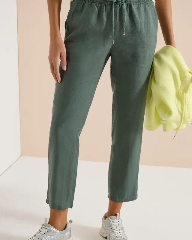 Cecil Leinen Hose Tracey - Just Khaki