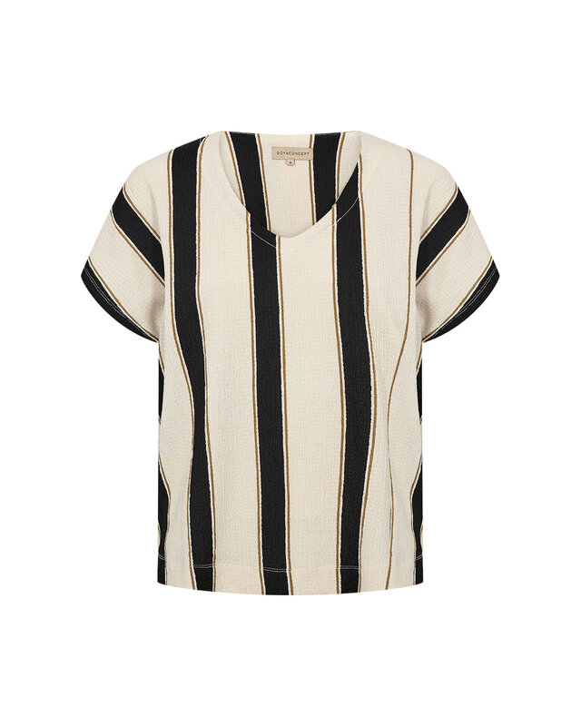 Soyaconcept T-Shirt Finja 1 - Cream Combi