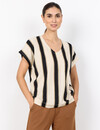 Soyaconcept T-Shirt Finja 1 - Cream Combi