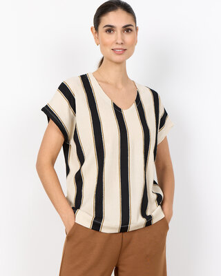 Soyaconcept T-Shirt Finja 1 - Cream Combi