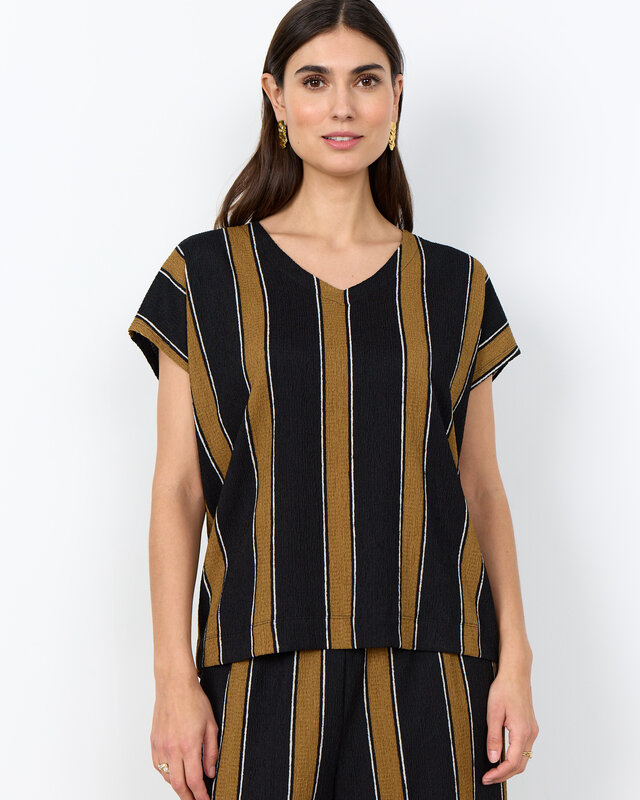 Soyaconcept T-Shirt Finja 1 - Black Combi