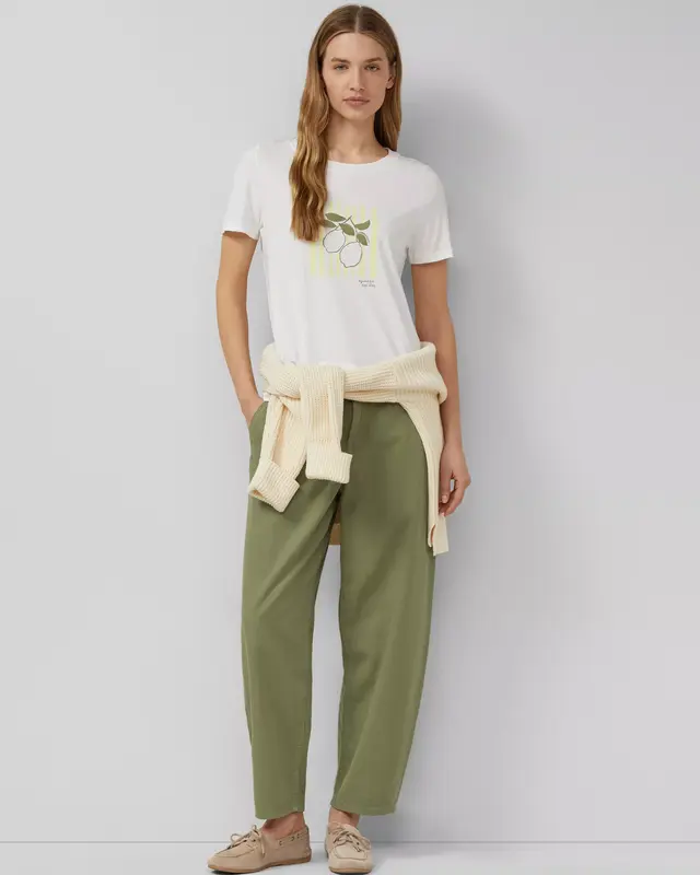 S. Oliver T-Shirt met Pailletten - White