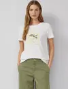 S. Oliver T-Shirt with Sequins - White