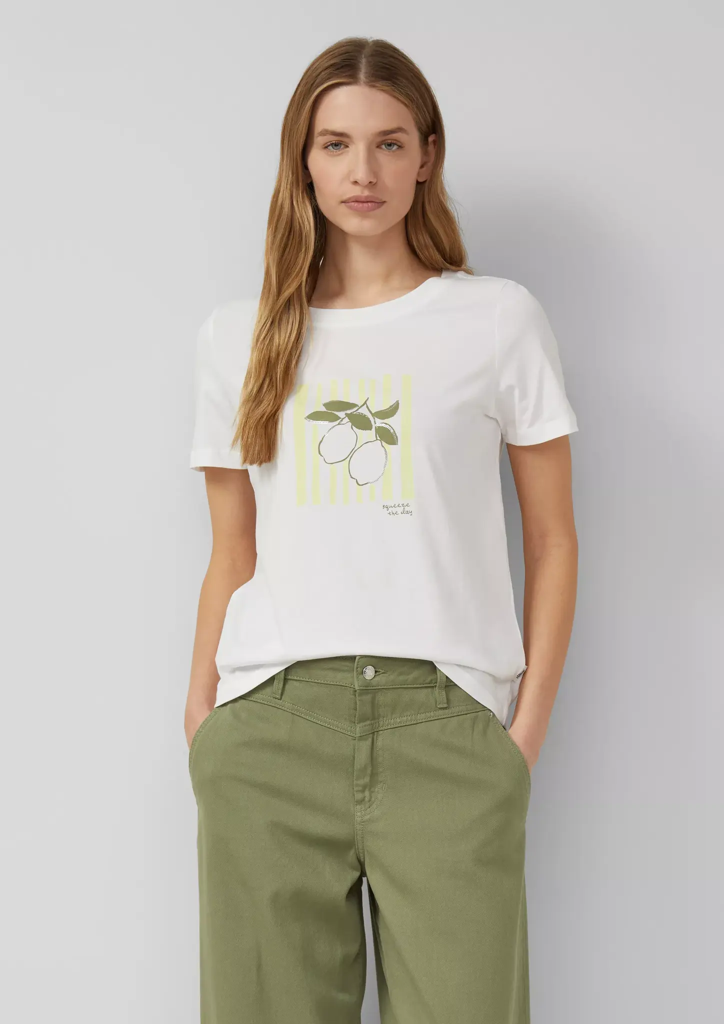 S. Oliver T-Shirt met Pailletten - White