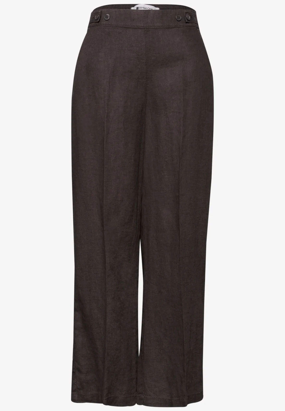 Street One Linen Pants - Espresso Brown