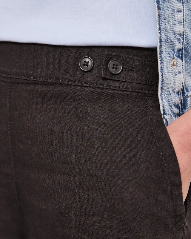 Street One Linen Pants - Espresso Brown