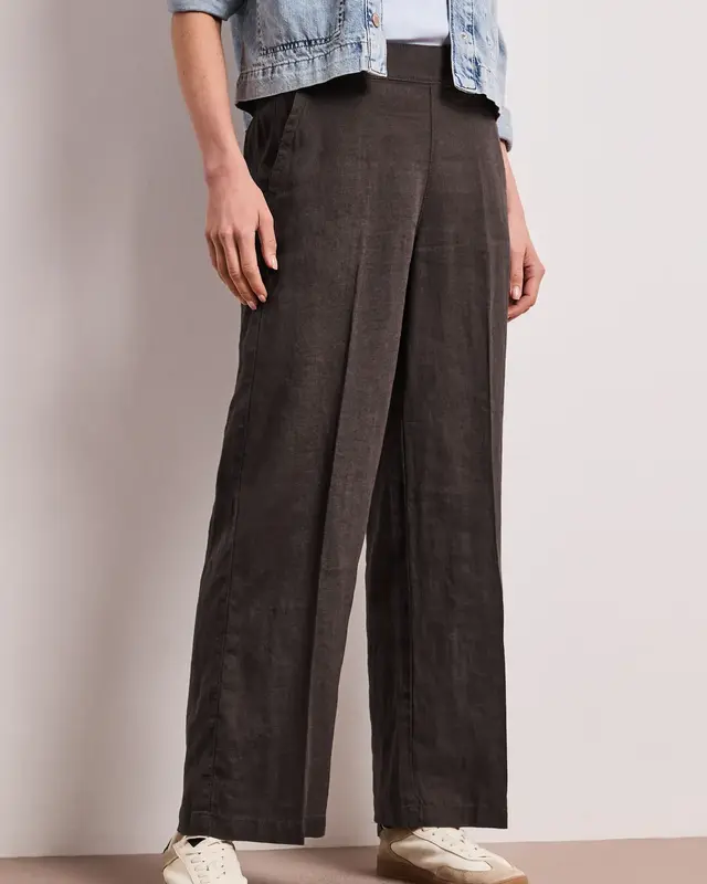 Street One Leinen Hose - Espresso Brown