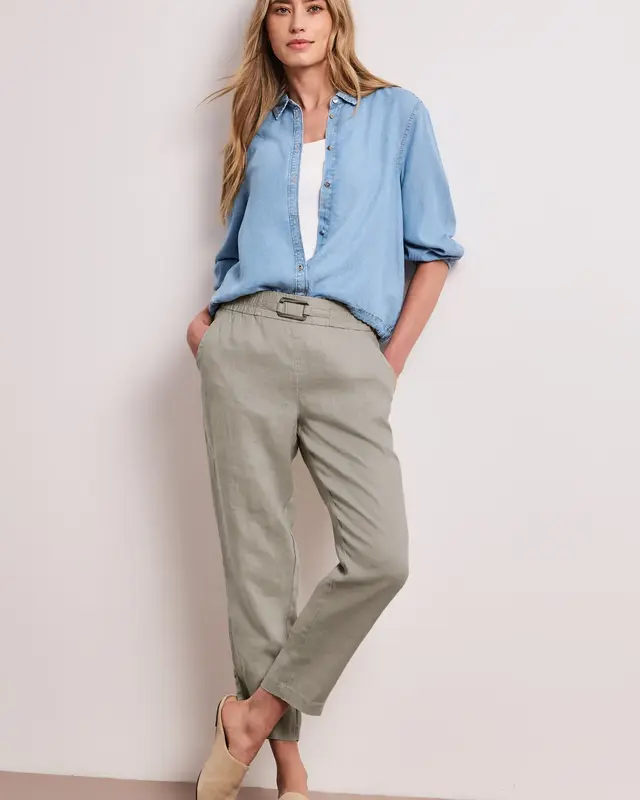 Street One Linen Pants - Timeless Beige
