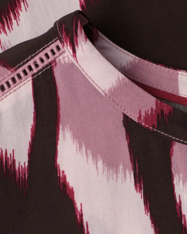 Street One Print Blouse - Clouded Blush