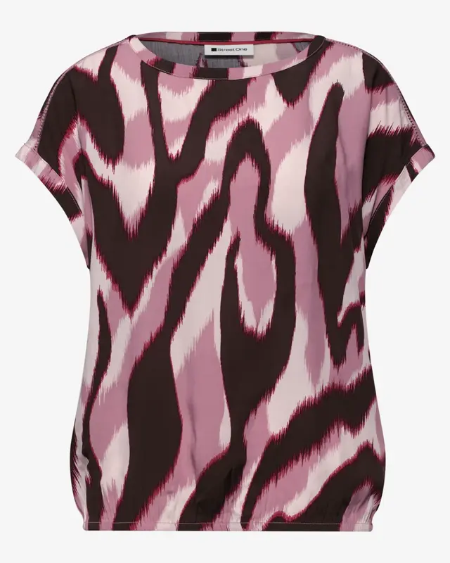 Street One Print Blouse - Clouded Blush
