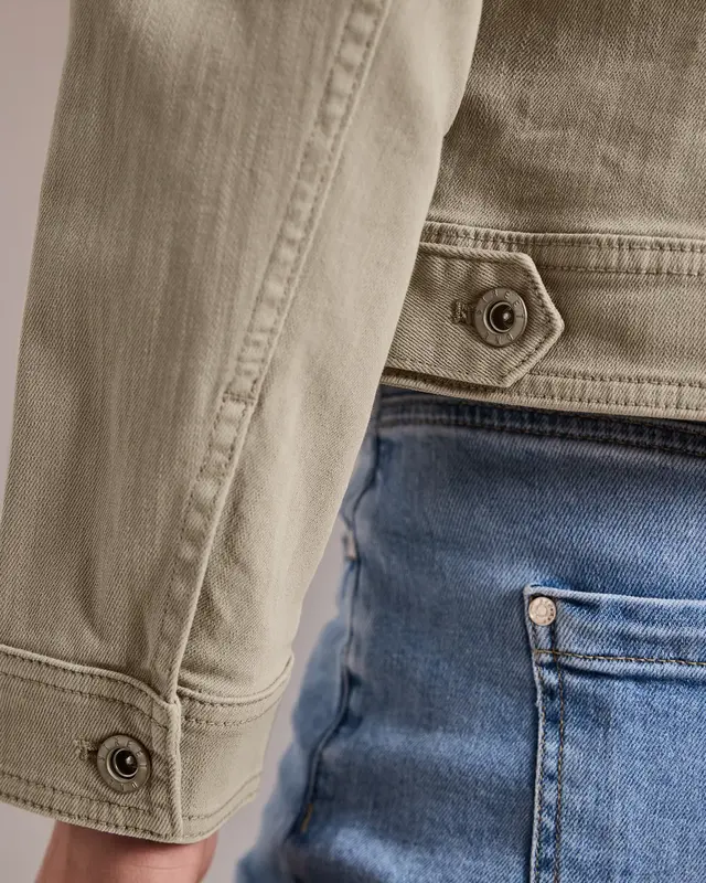 Street One Color Jacke Denim Look - Beige Washed