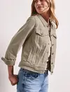 Street One Jas Gekleurde Denim Look - Beige Washed