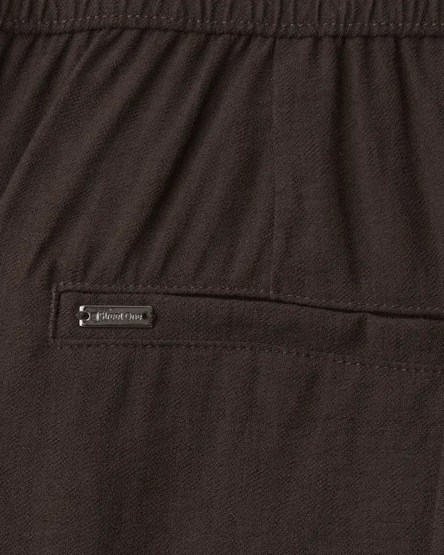 Street One Wide Leg Hose Emee - Espresso Brown