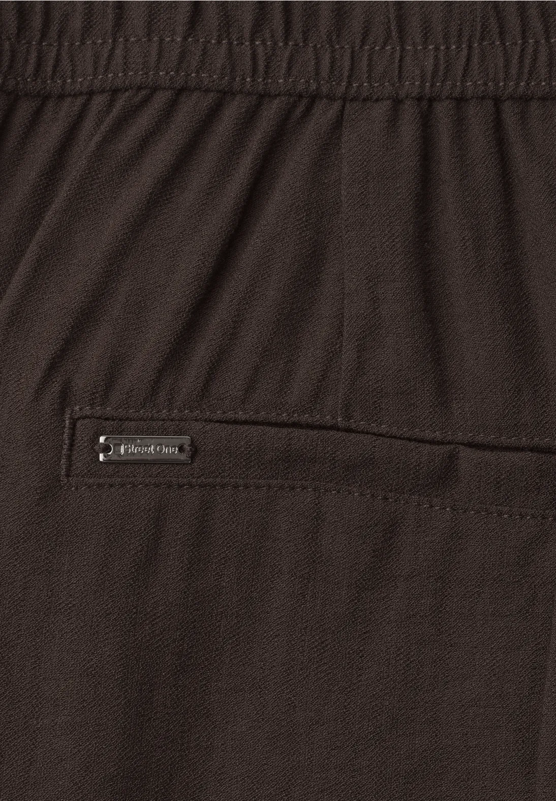 Street One Wide Leg Broek Emee - Espresso Brown
