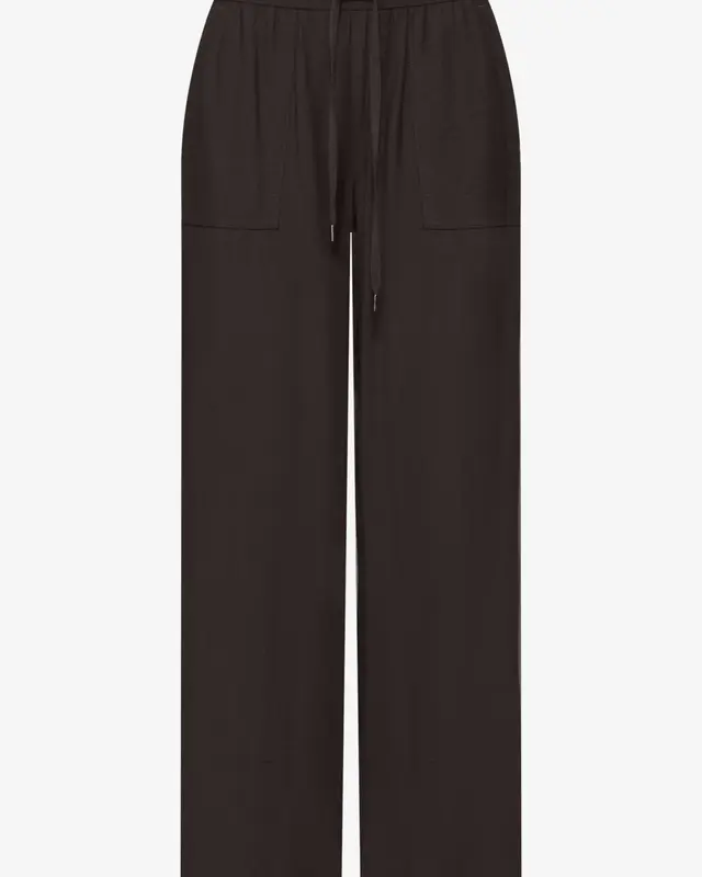 Street One Wide Leg Hose Emee - Espresso Brown
