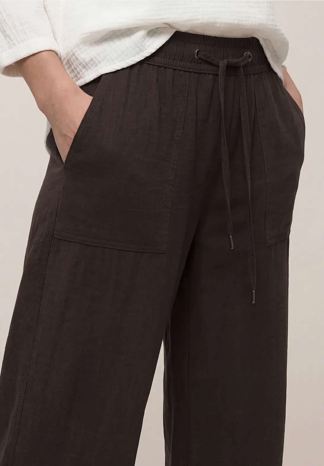 Street One Wide Leg Pants Emee - Espresso Brown