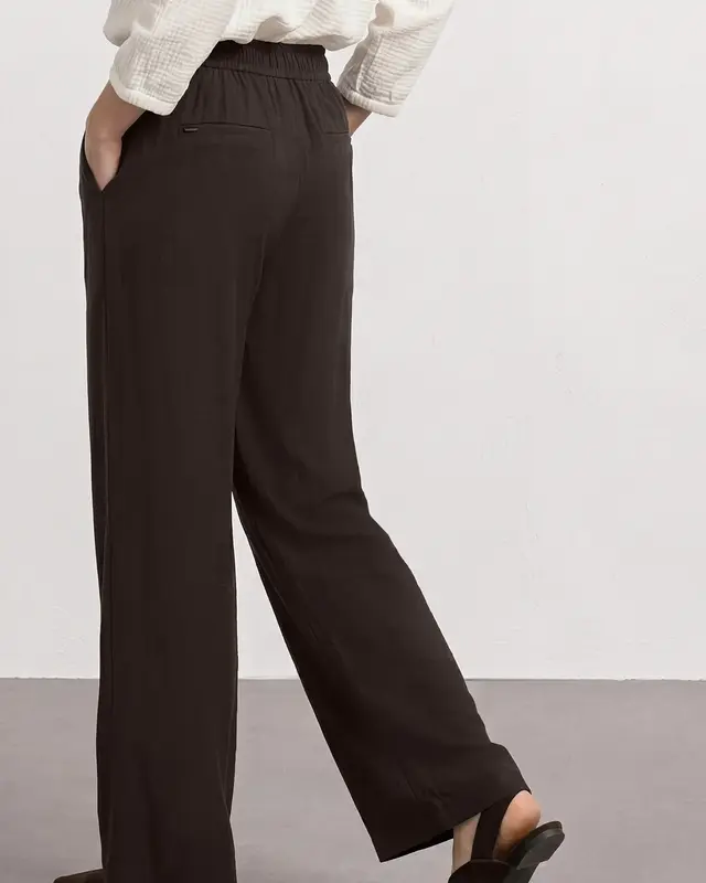 Street One Wide Leg Pants Emee - Espresso Brown