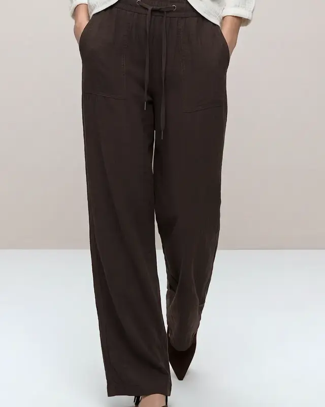 Street One Wide Leg Pants Emee - Espresso Brown