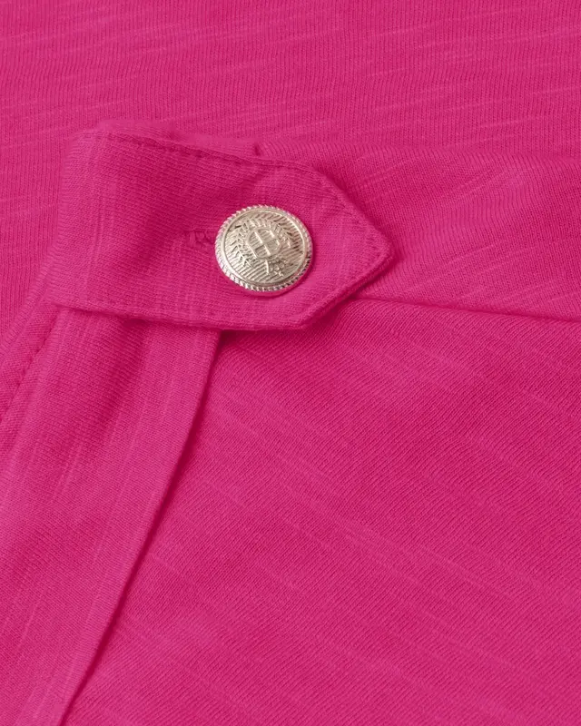 Street One Shirt mit Knopfdetail - Magenta Dream