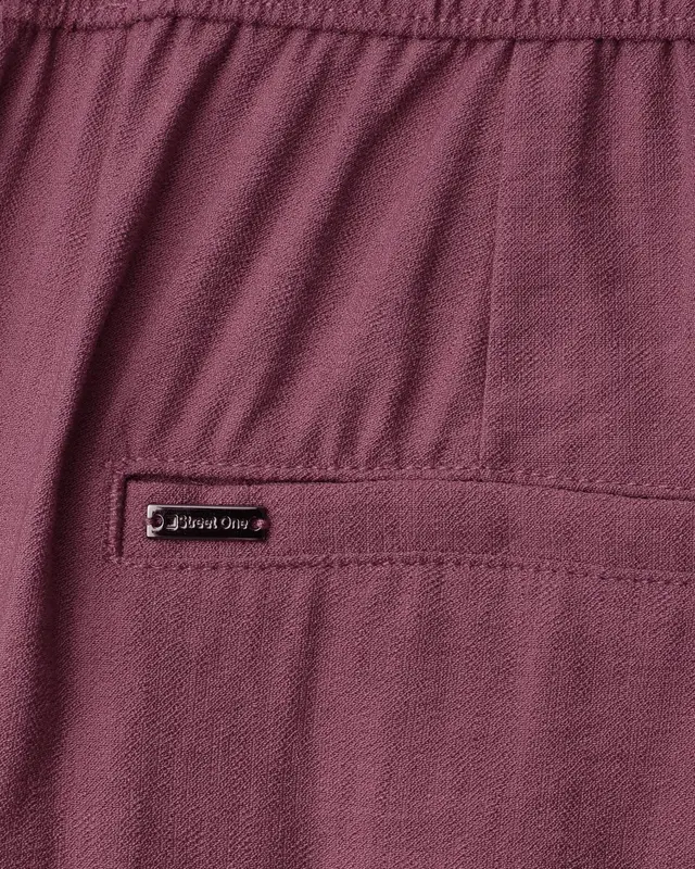 Street One Wide Leg Pants Emee - Dark Clouded Blush