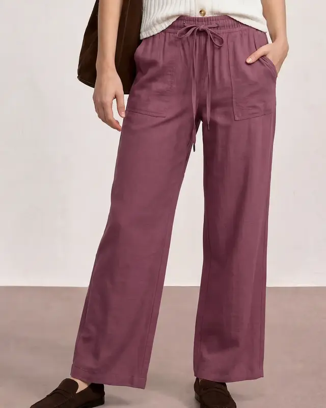 Street One Wide Leg Pants Emee - Dark Clouded Blush
