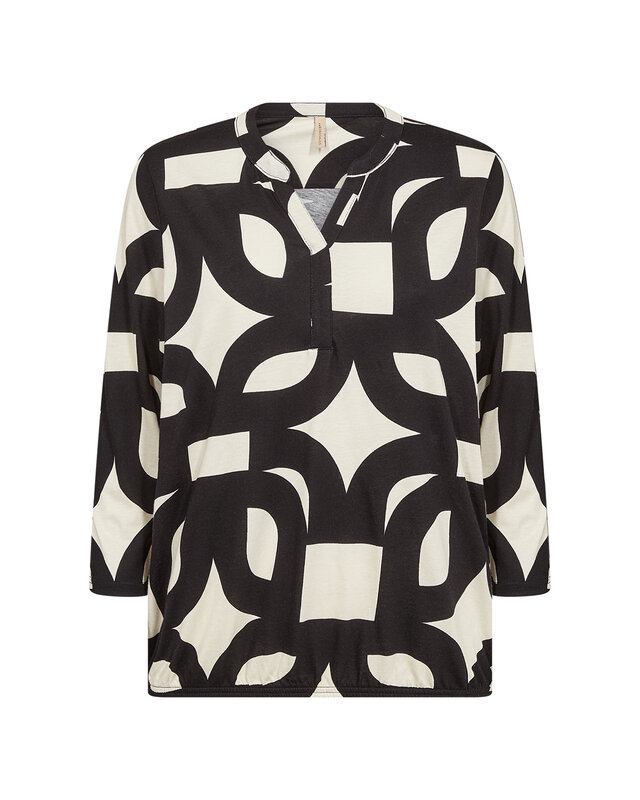 Soyaconcept Shirt Felicity AOP 542 - Black Combi