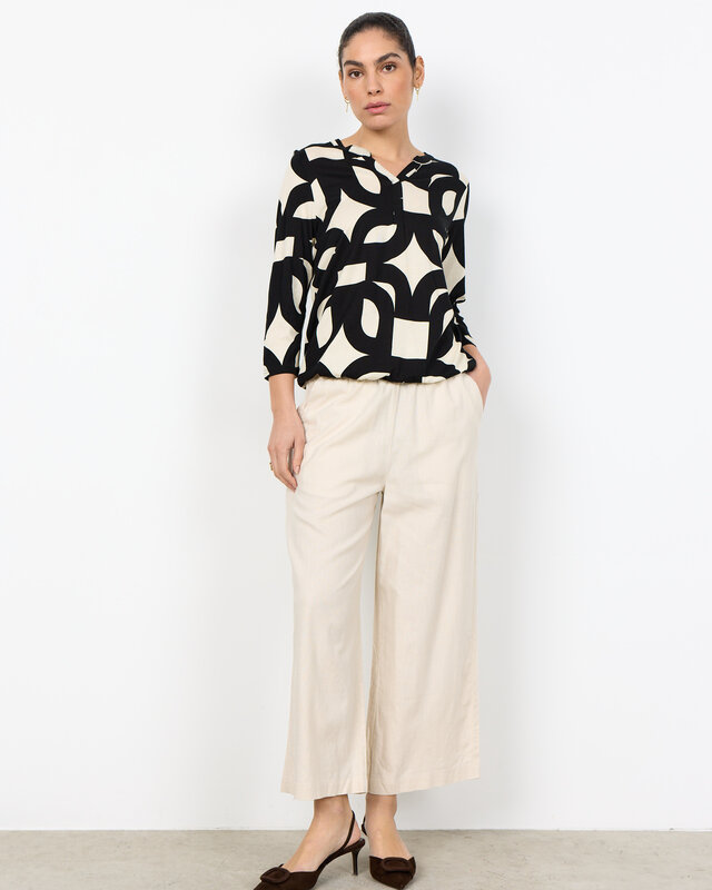 Soyaconcept Shirt Felicity AOP 542 - Black Combi
