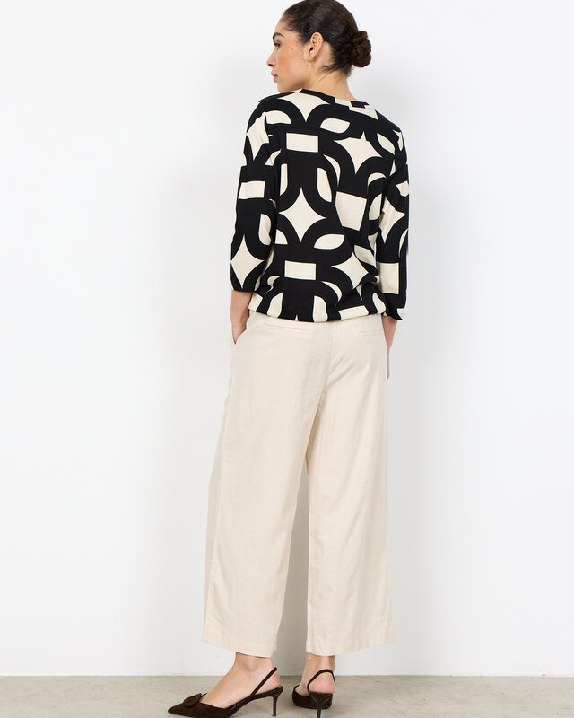 Soyaconcept Shirt Felicity AOP 542 - Black Combi