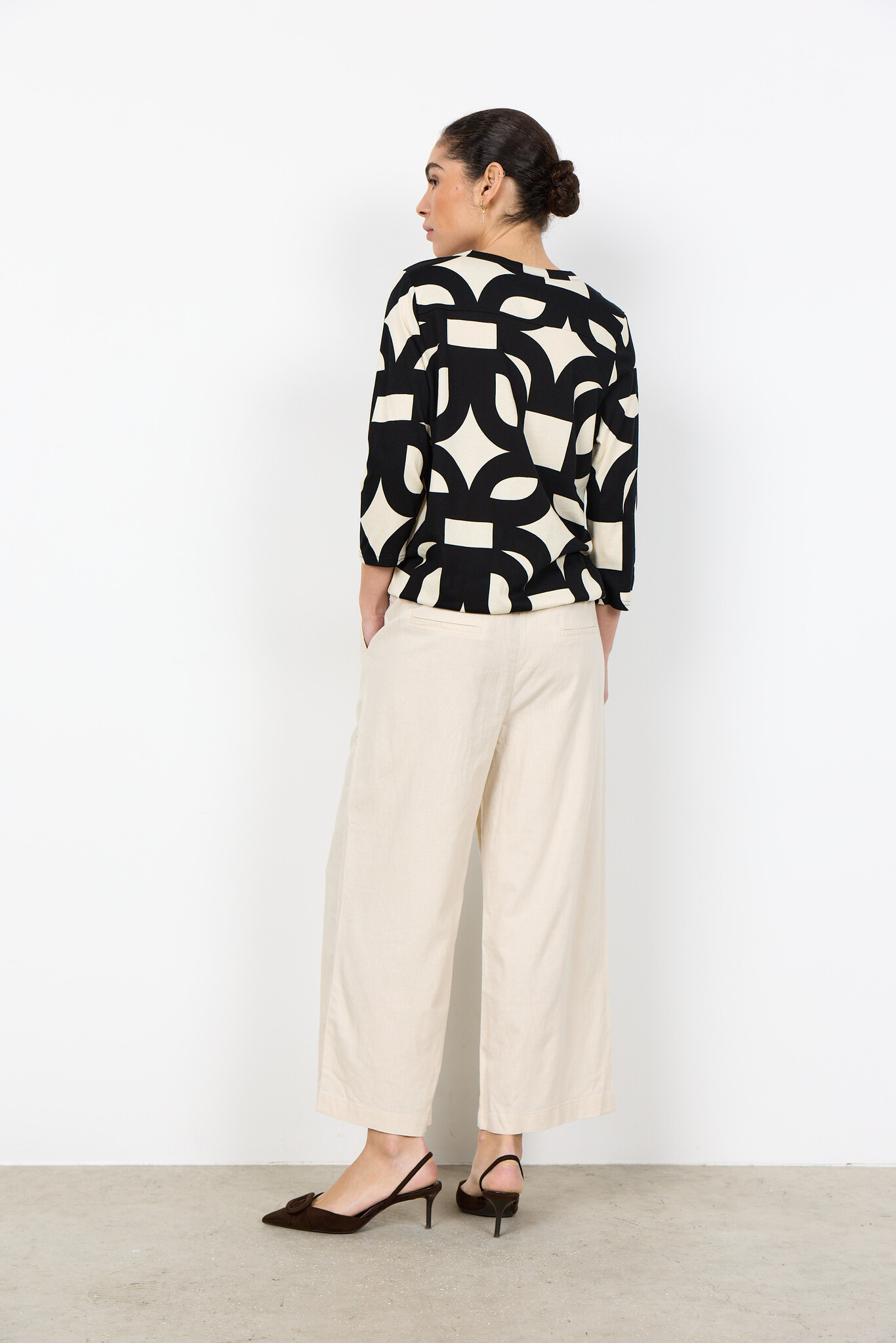 Soyaconcept Shirt Felicity AOP 542 - Black Combi