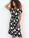 Soyaconcept Kleid Felicity AOP 543 - Black Combi