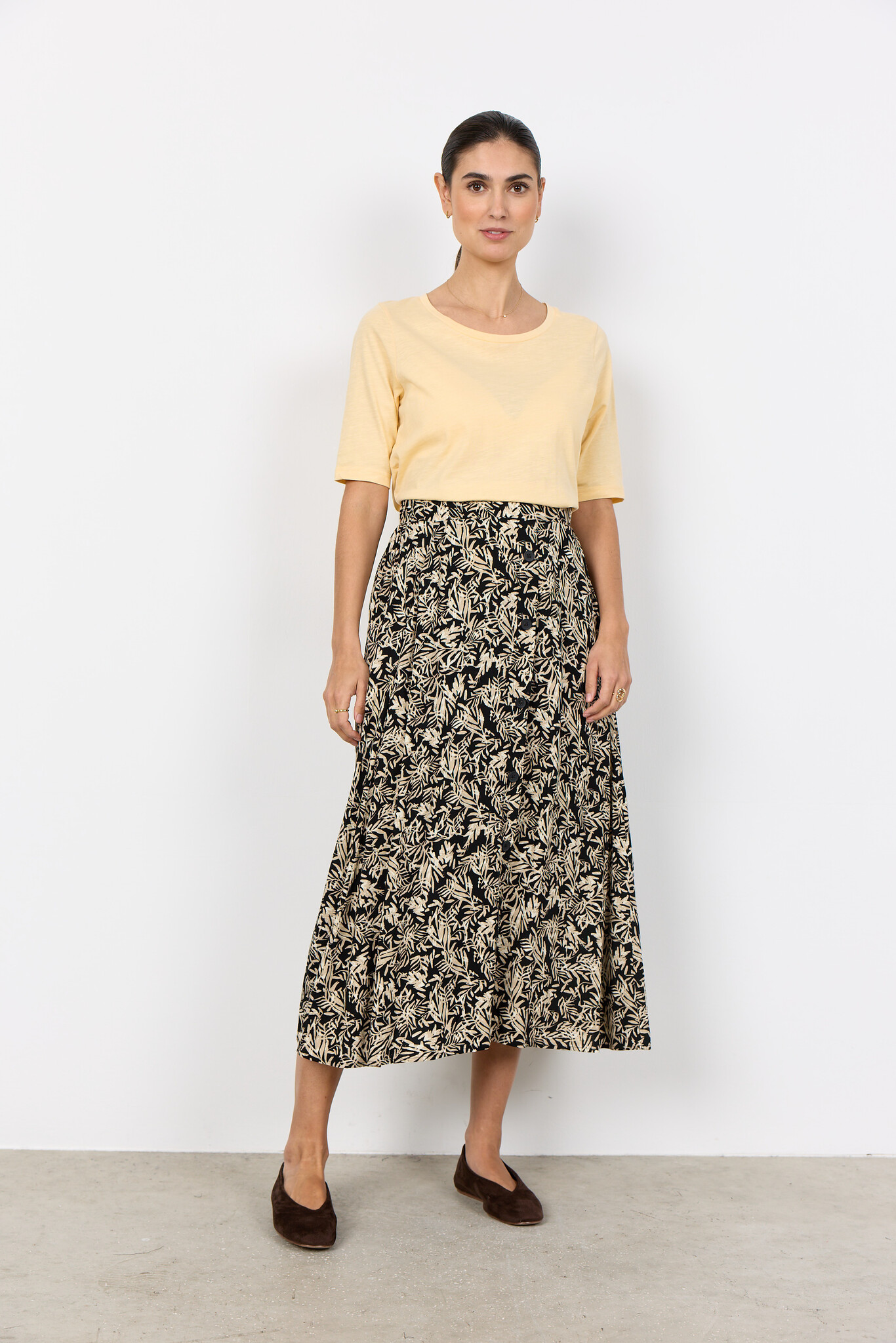 Soyaconcept Skirt Faye 5 - Black Combi