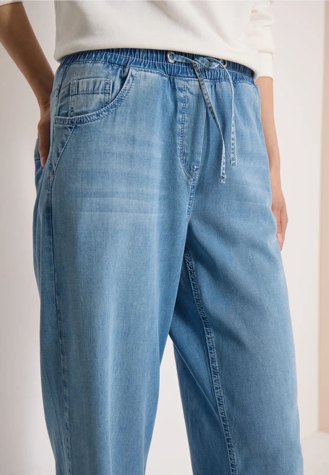 Losse broek voor dames in Blauw - NEELE