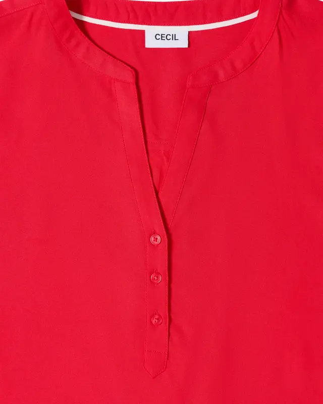 Cecil Kurzarm Bluse - Glazed Apple Red