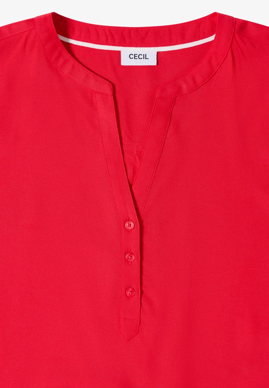 Cecil Short Sleeve Blouse - Glazed Apple Red