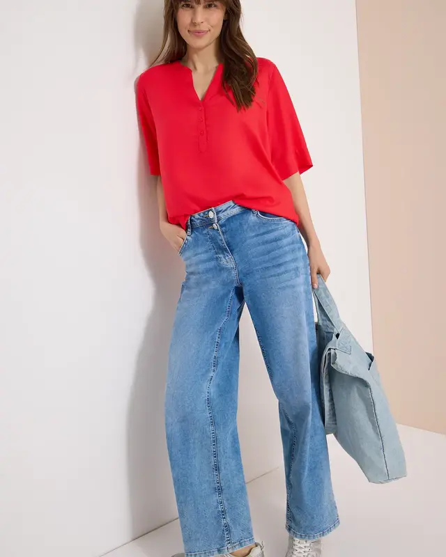 Cecil Blouse Korte Mouw - Glazed Apple Red