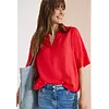 Blouse Korte Mouw - Glazed Apple Red