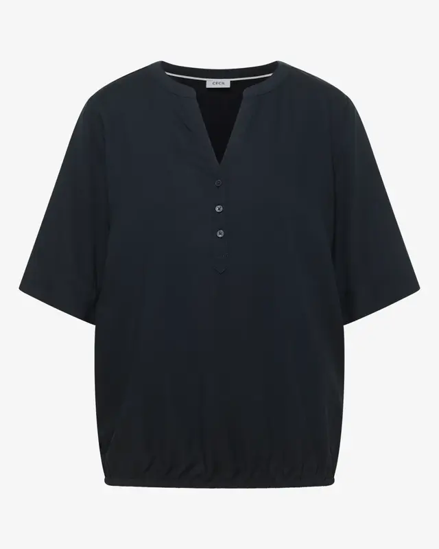 Cecil Blouse Korte Mouw - Universal Blue