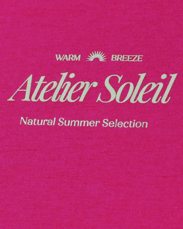 Street One Shirt mit Wording - Magenta Dream