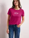 Street One Shirt met Tekst - Magenta Dream
