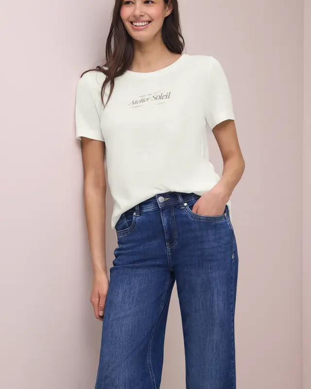 Street One Shirt mit Wording - Off White