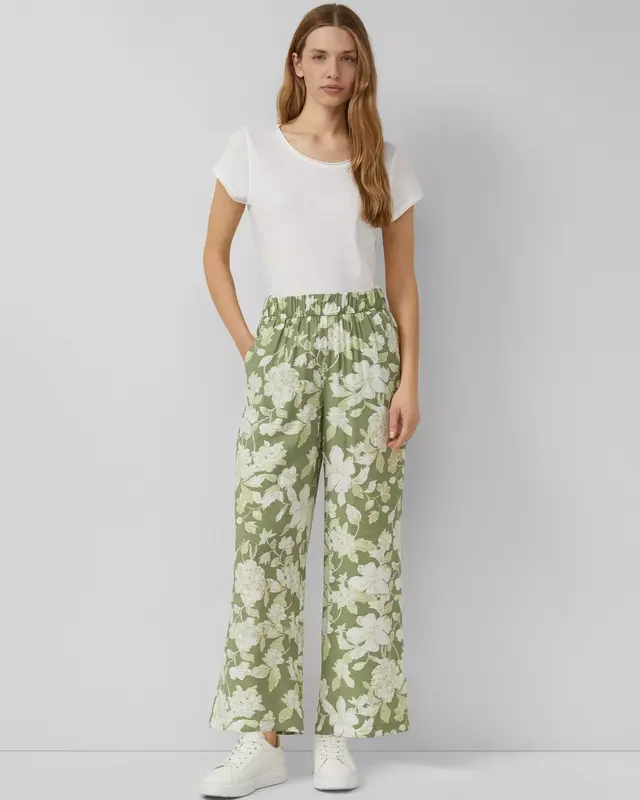 S. Oliver Culotte met Print - Olive Green