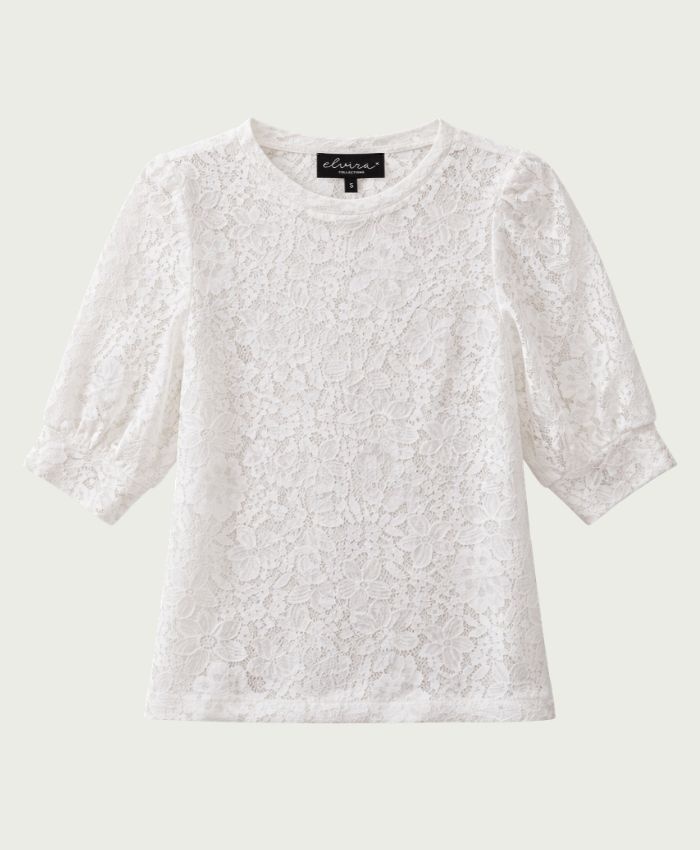 Elvira Collections Top Marell - Off White Lace
