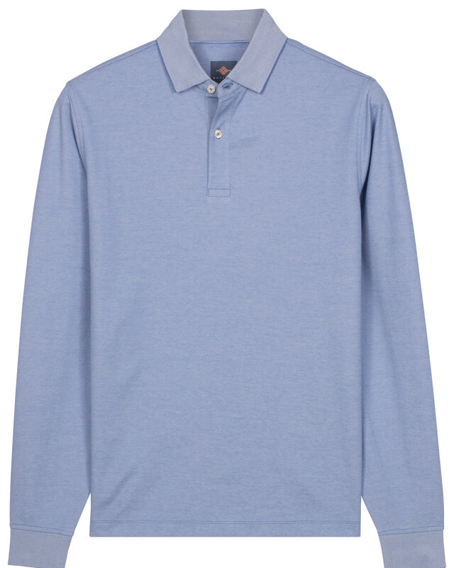 Baileys Longsleeve Polo - Cloud Blue
