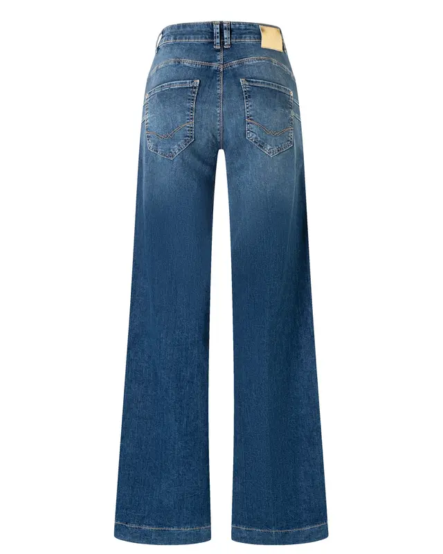 Mac Jeans Rich Palazzo Jeans - Navy Heavy Wash