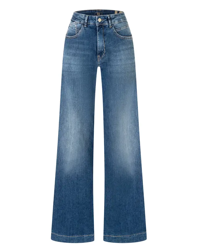 Mac Jeans Rich Palazzo Jeans - Navy Heavy Wash